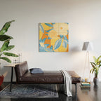 Bright Lemon Floral - Botanical Painting Wood Wall Art Gallery Image 2