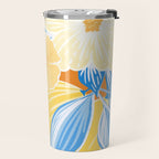Bright Lemon Floral - Botanical Painting Travel Mug Gallery Image 2