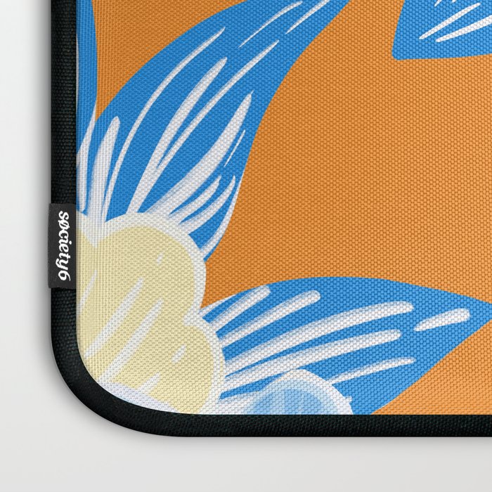 Bright Lemon Floral - Botanical Painting Laptop Sleeve Gallery Image 3