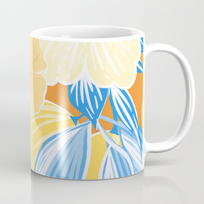 Bright Lemon Floral - Botanical Painting Coffee Mug Gallery Image 1