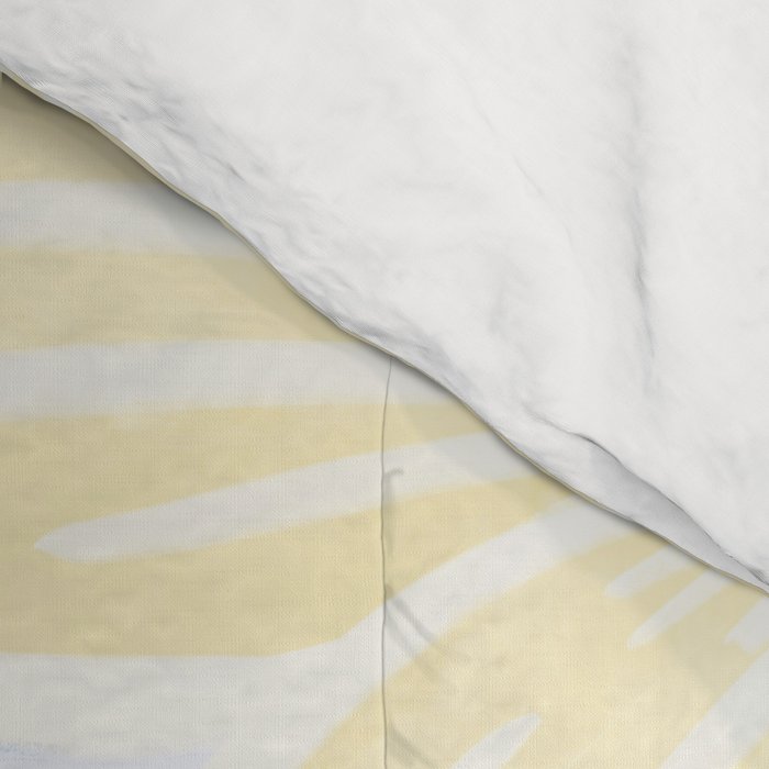 Bright Lemon Floral - Botanical Painting Comforter Gallery Image 4