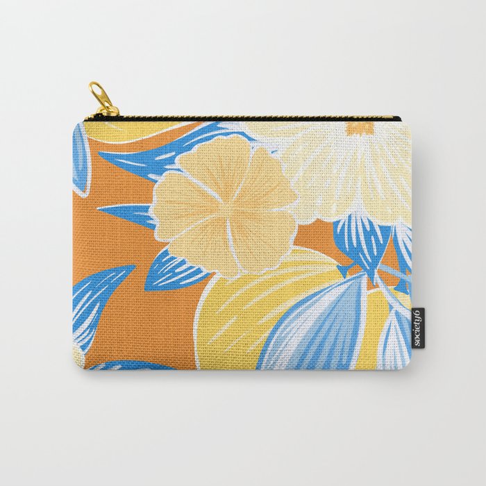Bright Lemon Floral - Botanical Painting Carry All Pouch Gallery Image 1