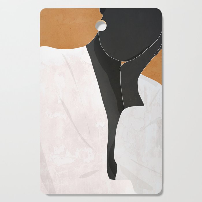 Minimal Art Girl 9a Cutting Board Gallery Image 1
