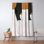 Minimal Art Girl 9a Window Curtain Gallery Image 5