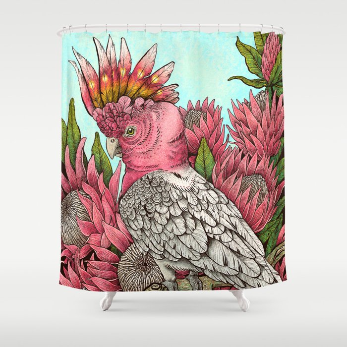 Major Mitchells Cockatoo Shower Curtain Gallery Image 1