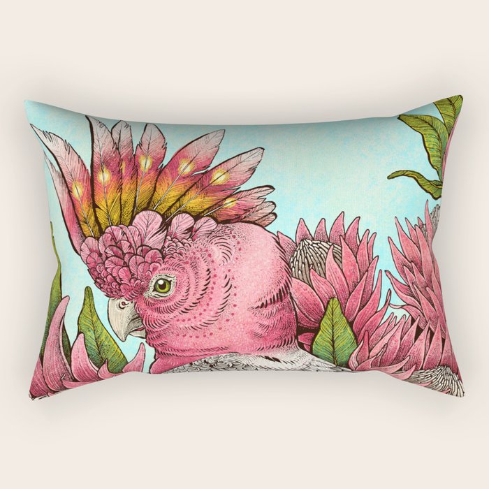 Major Mitchells Cockatoo Rectangular Pillow Gallery Image 2