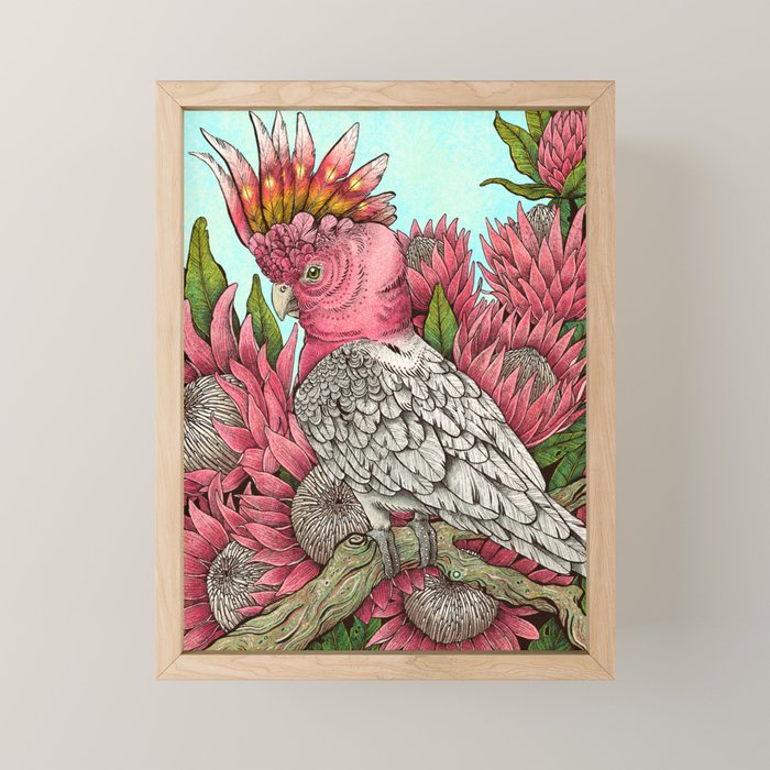 Major Mitchells Cockatoo Mini Art Print Gallery Image 1
