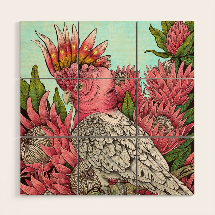 Major Mitchells Cockatoo Wood Wall Art Gallery Image 1