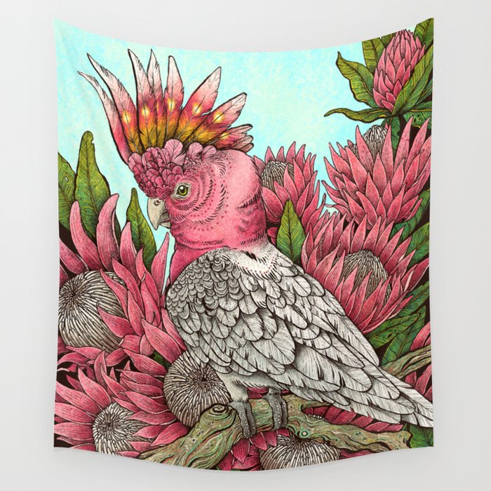 Major Mitchells Cockatoo Wall Tapestry Gallery Image 4