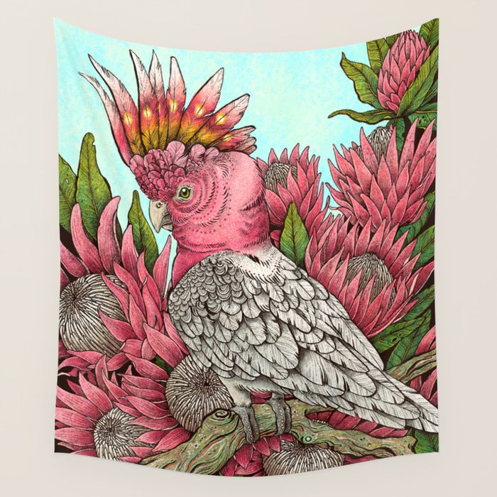 Major Mitchells Cockatoo Wall Tapestry Gallery Image 4