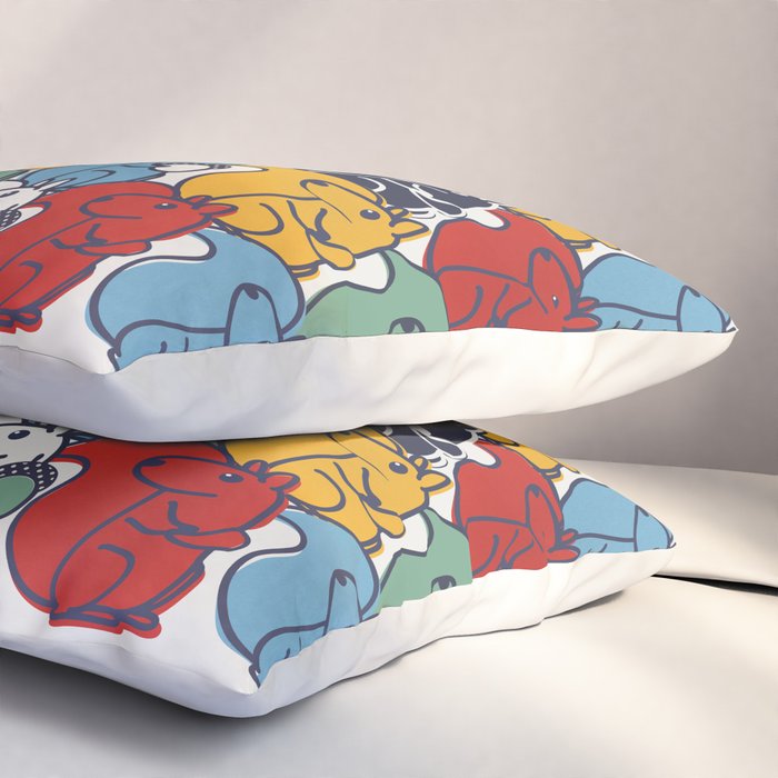 Colorful Squirrels Pillow Sham Gallery Image 3
