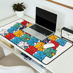 Colorful Squirrels Desk Mat Gallery Image 2