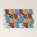 Colorful Squirrels Welcome Mat Gallery Image 1