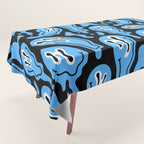 Funny smiling face pattern Tablecloth Gallery Image 1