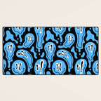 Funny smiling face pattern Desk Mat Gallery Image 3