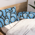 Funny smiling face pattern Pillow Sham Gallery Image 2