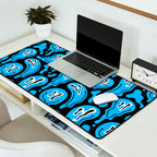 Funny smiling face pattern Desk Mat Gallery Image 2