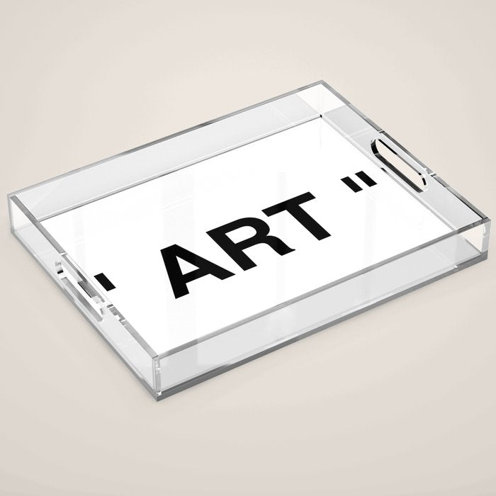 " Art " Acrylic Tray Gallery Image 1