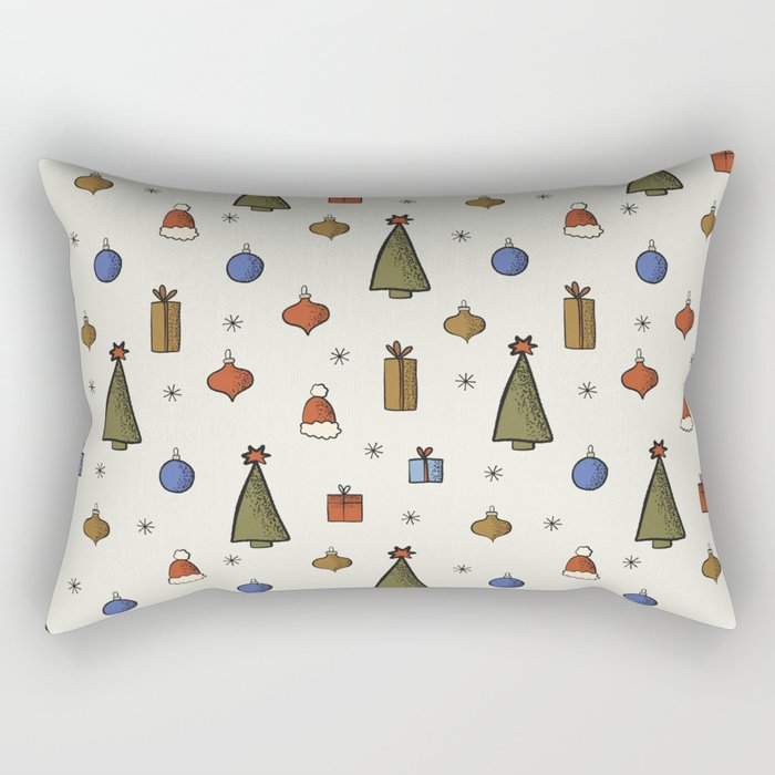 Christmas Pattern #2 Rectangular Pillow Gallery Image 1
