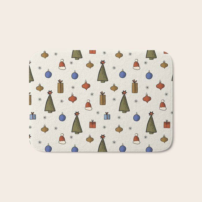 Christmas Pattern #2 Bath Mat Gallery Image 1