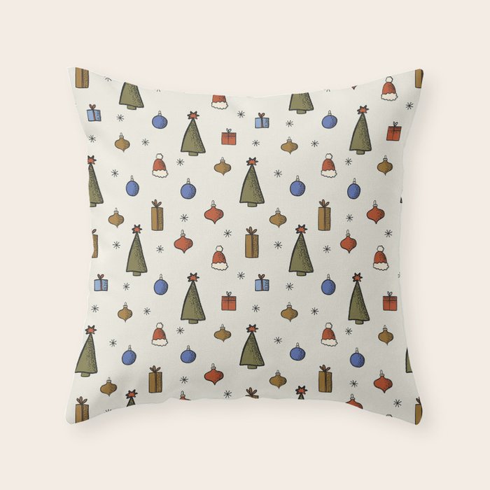 Christmas Pattern #2 Throw Pillow Gallery Image 1