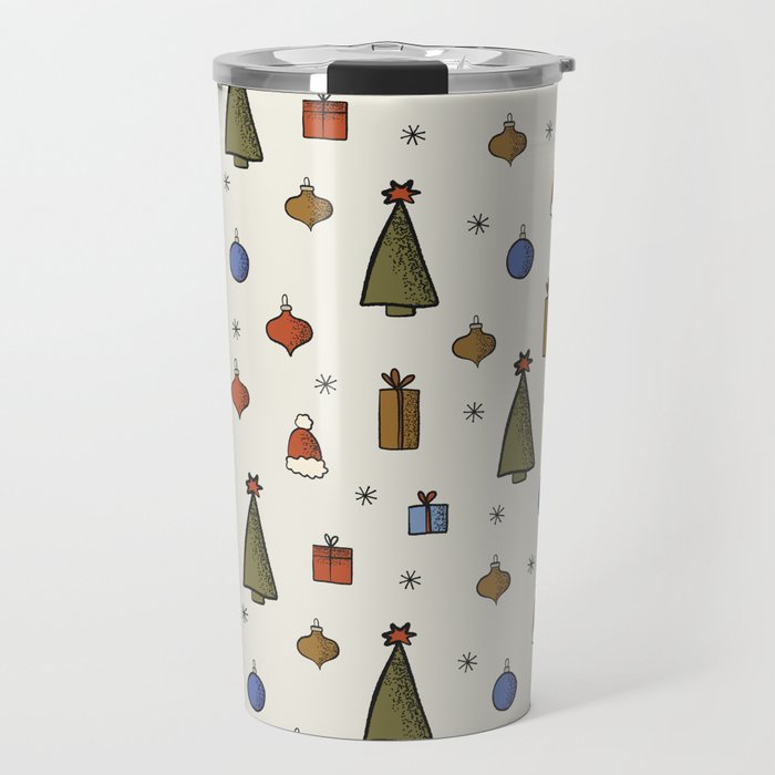 Christmas Pattern #2 Travel Mug Gallery Image 1