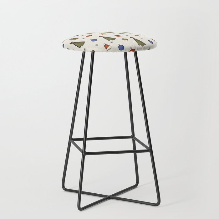 Christmas Pattern #2 Stool Gallery Image 1