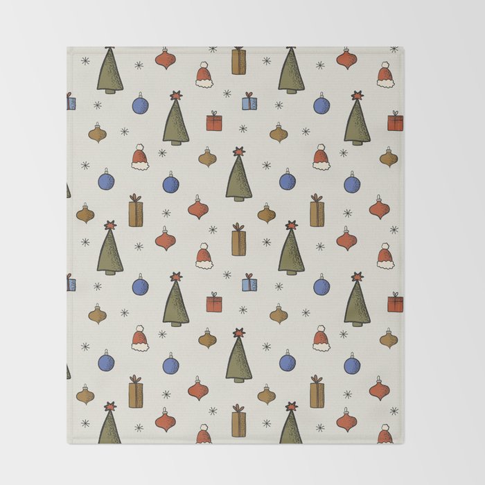 Christmas Pattern #2 Throw Blanket Gallery Image 2