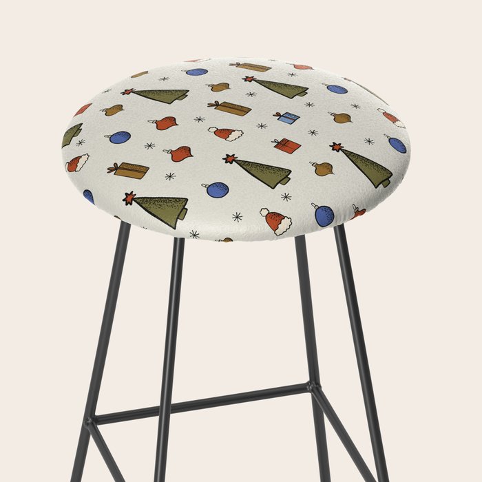 Christmas Pattern #2 Stool Gallery Image 2