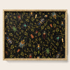 Vintage Mystic Night Beetle And Bugs Dance  Serving Tray Gallery Image 1