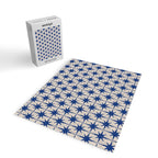  Mid-Century Modern Starburst Pattern 2 in Blue and Stone Jigsaw Puzzle Gallery Image 2
