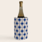  Mid-Century Modern Starburst Pattern 2 in Blue and Stone Wine Chiller Gallery Image 2