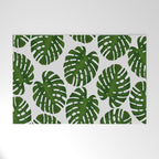Monstera Leaf III Welcome Mat Gallery Image 1