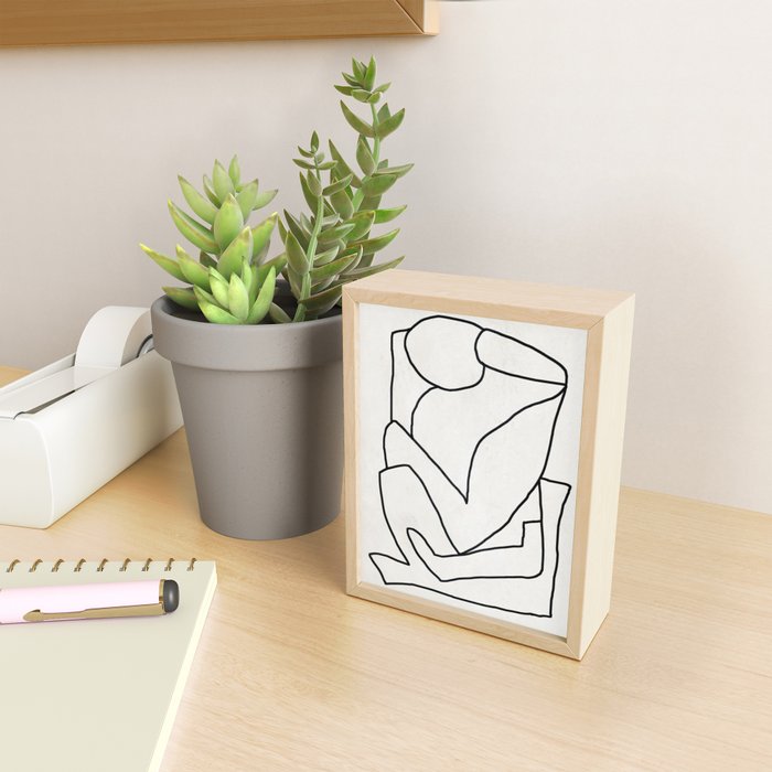 Abstract line art 2 Mini Art Print Gallery Image 2