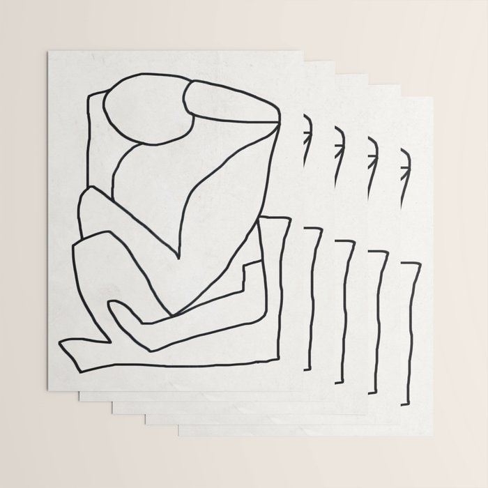 Abstract line art 2 Wrapping Paper Gallery Image 3