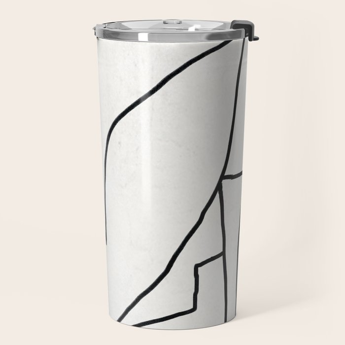 Abstract line art 2 Travel Mug Gallery Image 2
