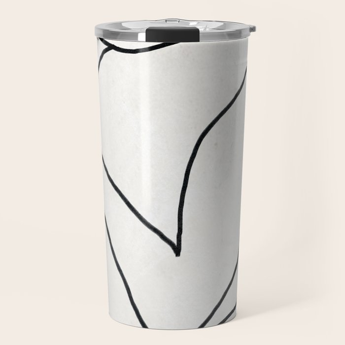 Abstract line art 2 Travel Mug Gallery Image 1