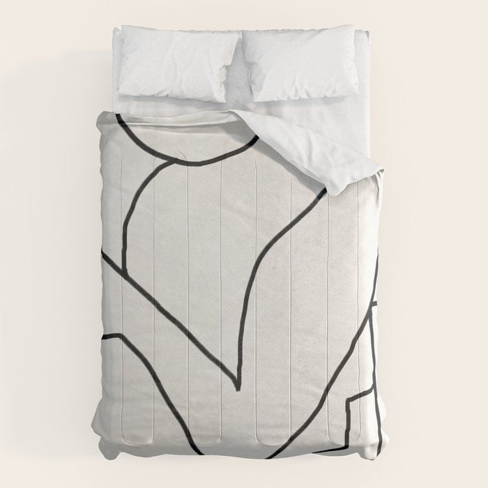 Abstract line art 2 Comforter Gallery Image 6