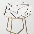 Abstract line art 2 Side Table Gallery Image 2