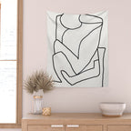 Abstract line art 2 Wall Tapestry Gallery Image 2