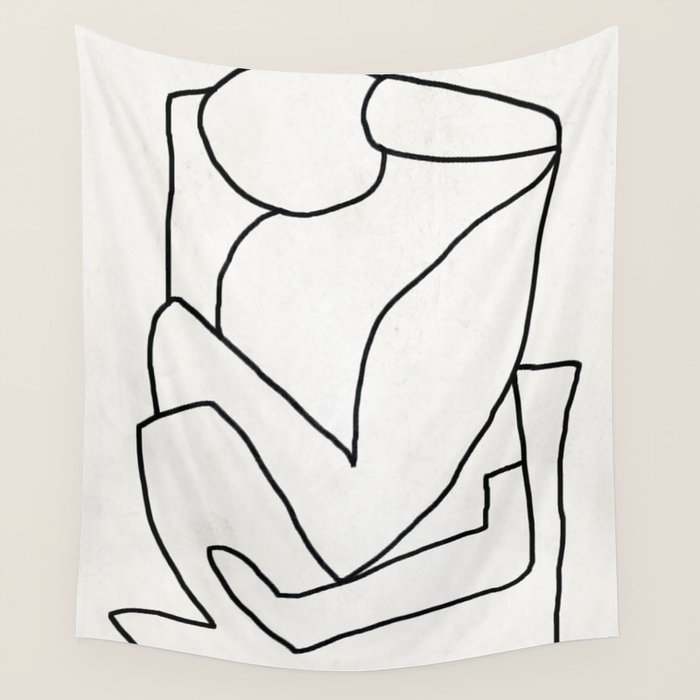 Abstract line art 2 Wall Tapestry Gallery Image 1