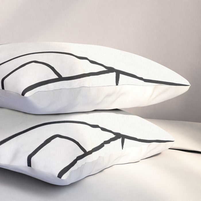 Abstract line art 2 Pillow Sham Gallery Image 3