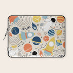Space Planets Astronaut Pattern Laptop Sleeve Gallery Image 1