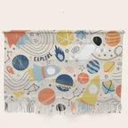 Space Planets Astronaut Pattern Wall Hanging Gallery Image 1