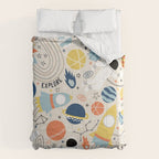 Space Planets Astronaut Pattern Comforter Gallery Image 6