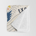 Space Planets Astronaut Pattern Throw Blanket Gallery Image 3