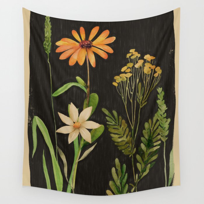 Garden Flowers 3 Wall Tapestry Gallery Image 1