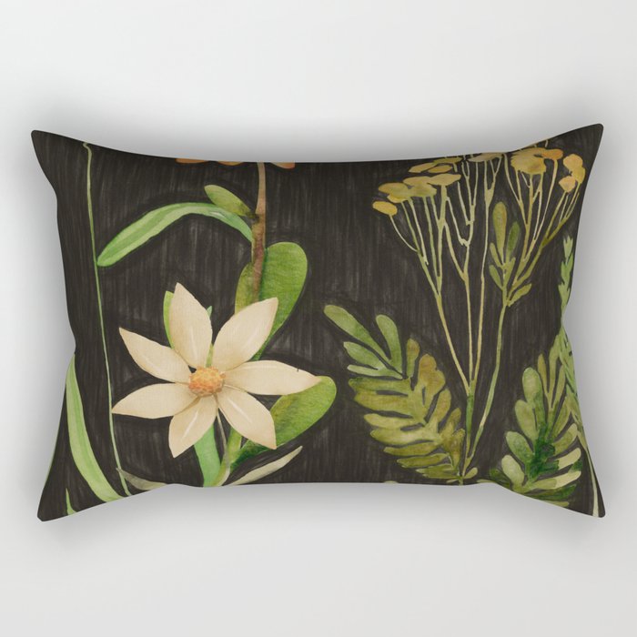 Garden Flowers 3 Rectangular Pillow Gallery Image 1