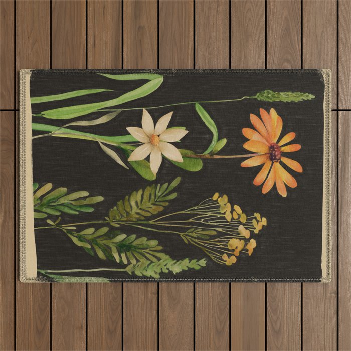 Garden Flowers 3 Outdoor Rug Gallery Image 1