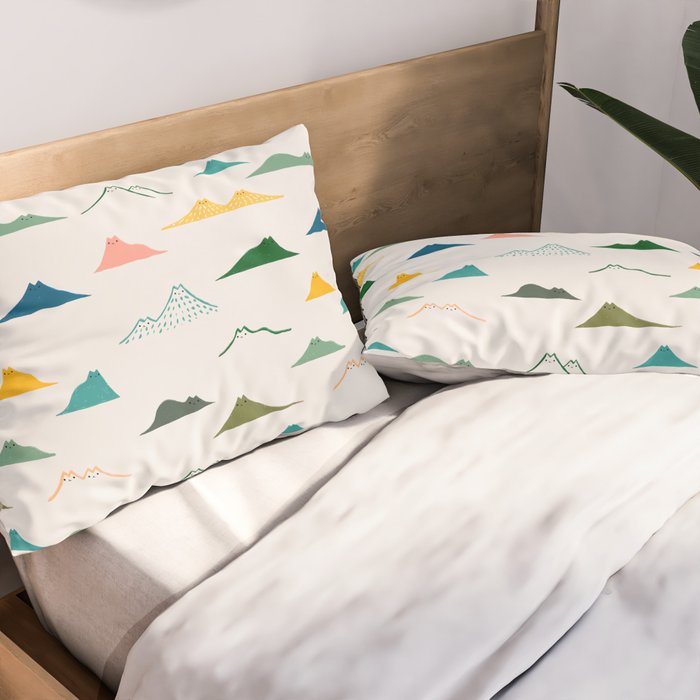 Cat Landscape 140: Meowtain range Pillow Sham Gallery Image 2